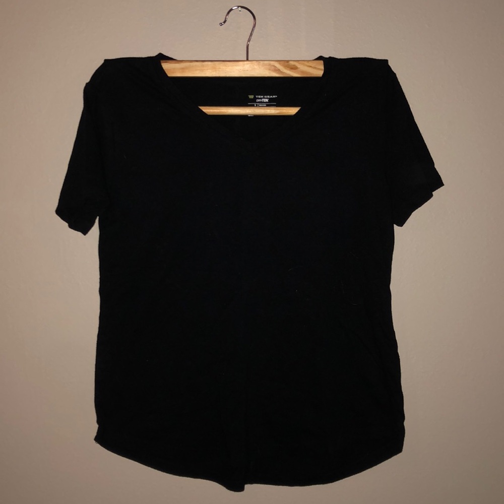 Black V-Neck Tee